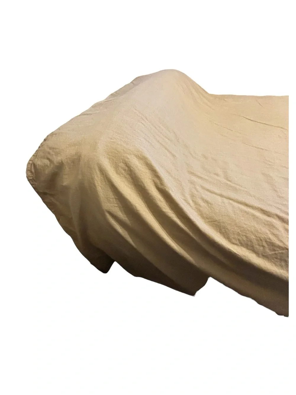 Croscill Home Cream Paisley Flat Sheet Oversized Queen King Monogram E Jacquard